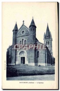 Old Postcard Roybon (Isere) The Church