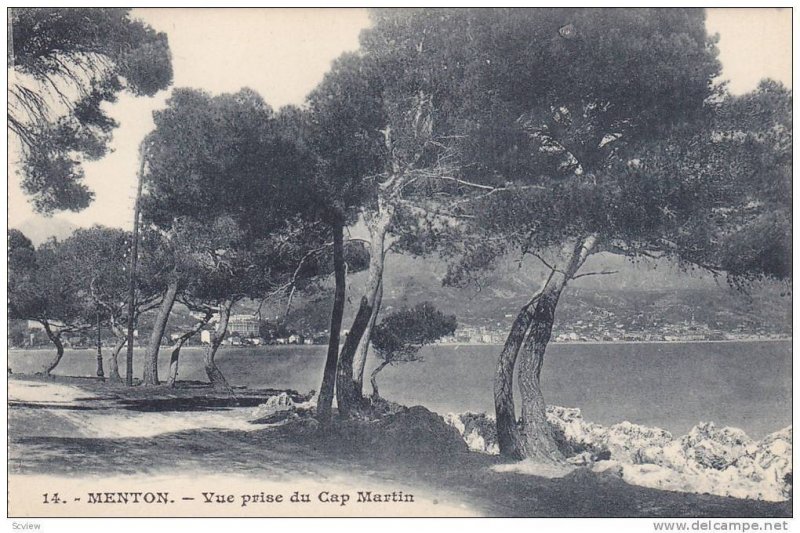 Menton,Vue prise du Cap Martin, Alpes Maritimes, France, 00-10s