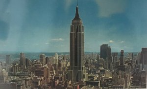 Lot 2 Cityscape of New York City in New York Giant Vintage Postcard