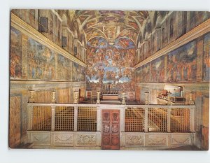 Postcard Interior, The Sistine Chapel, Vatican, Rome, Italy