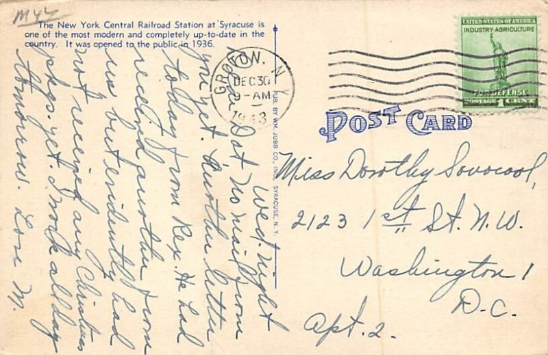 New York Central Station Syracuse, New York View Images