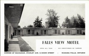 Falls View Motel, Niagara Falls Ontario Vintage Postcard P32