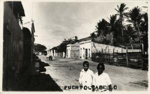 venezuela, PUERTO CABELLO, Street Scene (1920s) RPPC Postcard