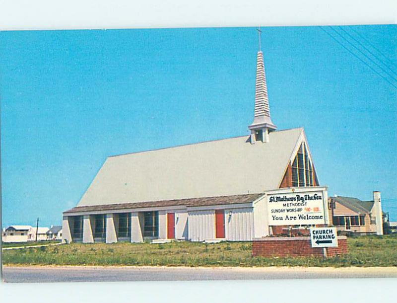 Pre-1980 CHURCH SCENE Fenwick Island - Near Bethany Beach Delaware DE AD0537