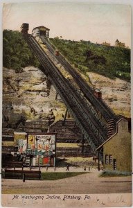 Pittsburgh Pennsylvania Mt Washington Incline Walkers Soap Adv 1906 Postcard D17