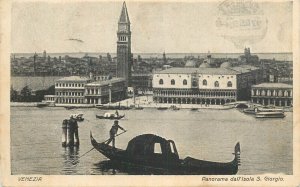 Italy sail & navigation themed postcard Venice S. Giorgio Island gondola