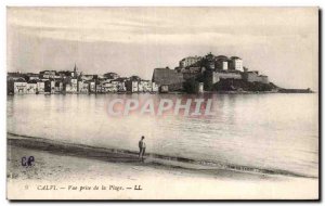 Corsica - Upper Corsica - Corsica - Calvi - View from the Beach - Old Postcard