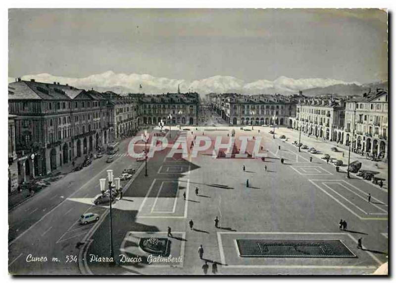 Postcard Old Cuneo Piazza Duccio Galimberli
