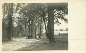 C-1910 Park Drive Conservatory people RPPC Photo Postcard 20-5124