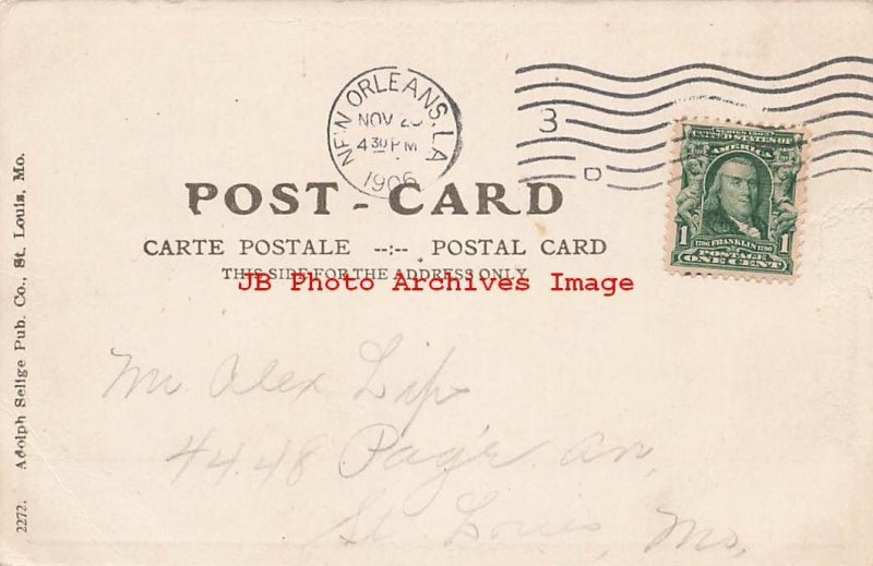 Black Americana, Selige No 2272, Large Letter Dixie Land, 1906 PM 