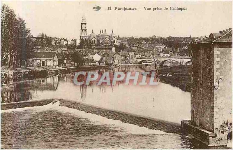 Old Postcard Perigueux 42 shooting cachepur