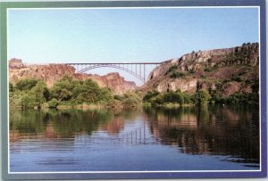 postcard Idaho - Perrine Memorial Bridge over Snake River Canyon