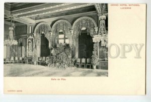 493150 Switzerland Lucerne Grand Hotel National advertising Vintage postcard