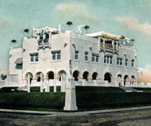 Deal Beach NJ Hartford Mansion Postcard New Jersey