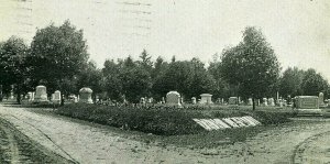 Postcard  1911 View of Oak Lawn Cemetery in Sturgis,MI.     R1