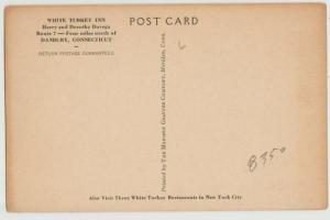 CT DANBURY WHITE TURKEY INN Postcard