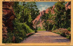 Arizona Oak Creek Canyon Alternate U S Highway 89 1944 Curteich