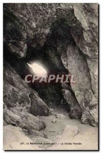 Old Postcard La Bernerie The breakthrough cave