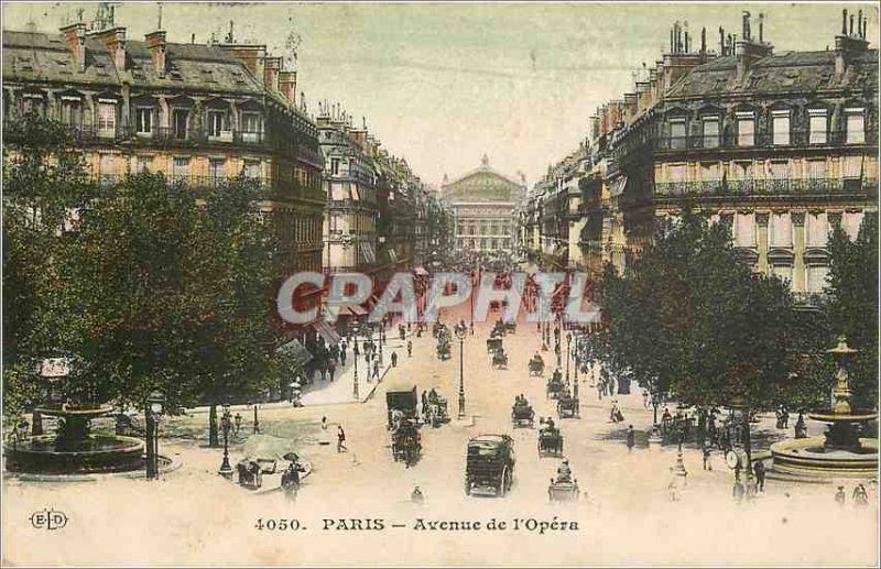 'Old Postcard PARIS Avenue de l''Opera'