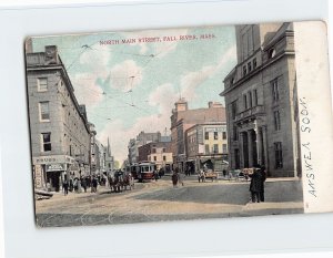 Postcard North Main Street, Fall River, Massachusetts