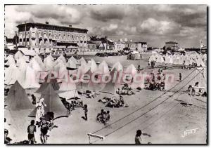 Postcard Old St Jean de Monts Beach