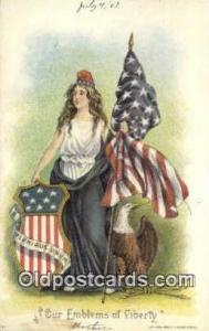 Patriotic, Old Vintage Antique Postcard Post Card  