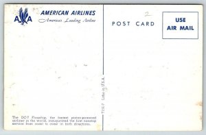 American Airlines Postcard - DC-7 Flagship