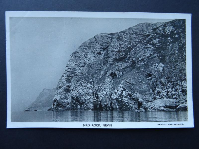 Wales Nefyn Nevin BIRD ROCK c1940's RP Postcard by R.J.Jones (Nevin) Ltd