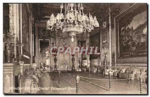 Great Britain Great Britain Postcard Old Windsor castle Grand reception room