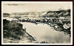 h3484 - WHITE HORSE Yukon 1950s Birds Eye View. Real Photo Postcard