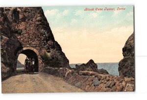 Larne Northern Ireland Postcard 1907-1915 Black Cave Tunnel