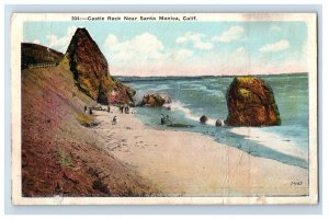 C. 1915-20 Castle Rock Near Santa Monica, Calif. Postcard F144E