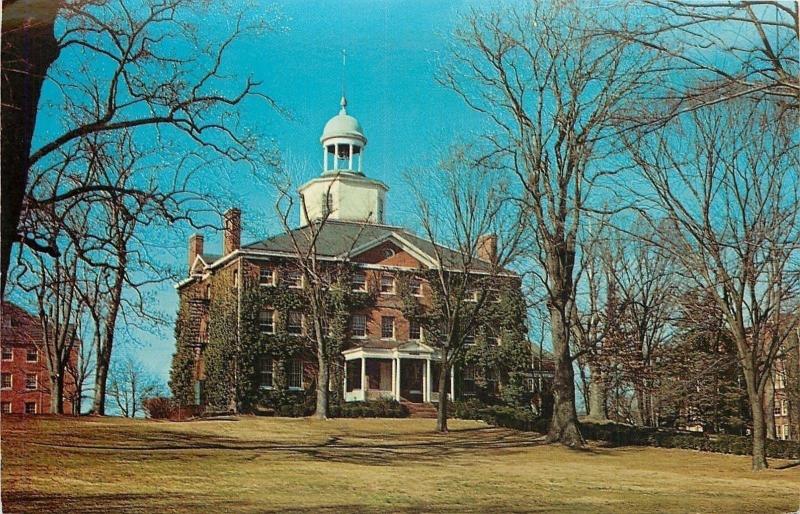Annapolis Maryland~St Johns College~McDowell Great Hall~Cupola~1950s Postcard