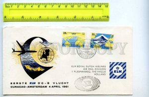 255016 Netherlands ANTILLEN KLM Airlines Curacao Amsterdam First flight 1961