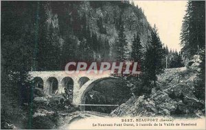 Postcard Old Beaufort (Savoy) New Bridge Duret the Entree de la Vallee de Ros...