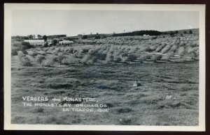 h13 - LA TRAPPE Quebec 1950s Monastery Orchards. Real Photo Postcard