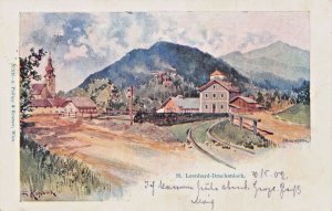 ST LEONHARD DRACHENLOCH SALZBURG AUSTRIA~1902 KUNSTLER POSTCARD