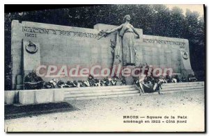 Postcard Old Macon Square of Peace feeder 1922 North Coast