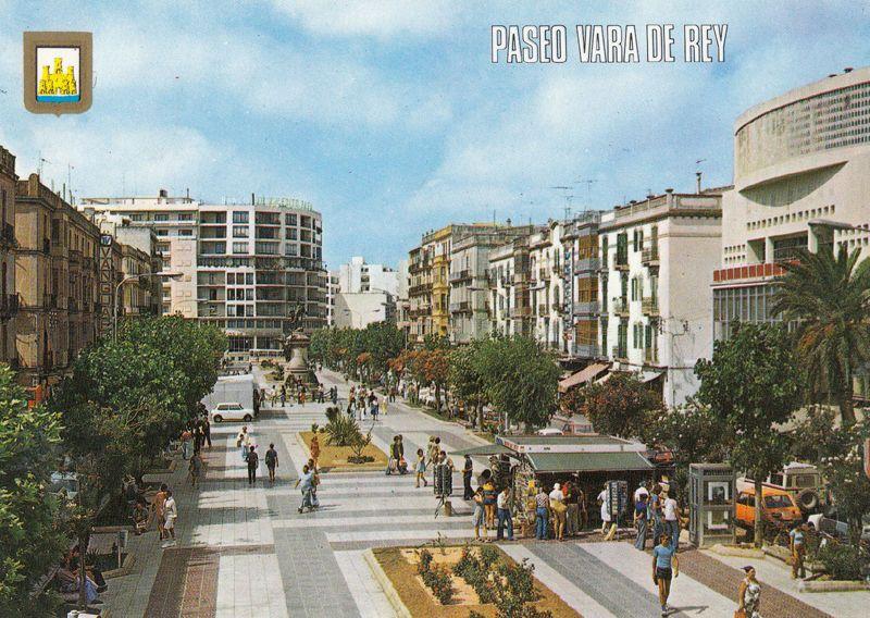 Paseo Vara De Rey Spain Postcard