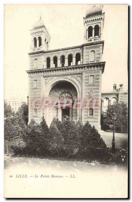 Old Postcard Lille Palais Rameau