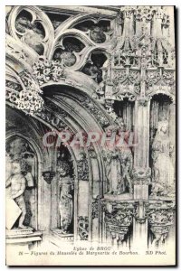 Postcard Ancient Church of Brou Figures of the Mausoleum of Marquerite Barbon