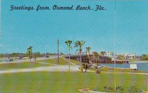 Florida Ormond Beach Looking East At Entrancee And Parkway To Rockefeller Mem...