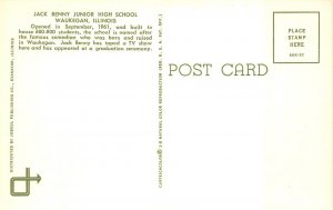 Waukegan, IL Illinois  JACK BENNY JUNIOR HIGH SCHOOL Named After Actor  Postcard