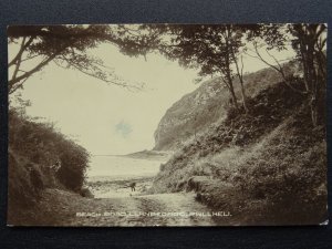 Llyn Peninsula PWLLHELI Llanbedrog BEACH ROAD c1914 RP Postcard by Caradog Evans