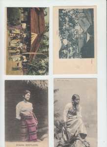 CEYLON SRI-LANKA ASIA 56 Vintage Postcards Pre-1930 ALL POOR CONDITION (L2721)