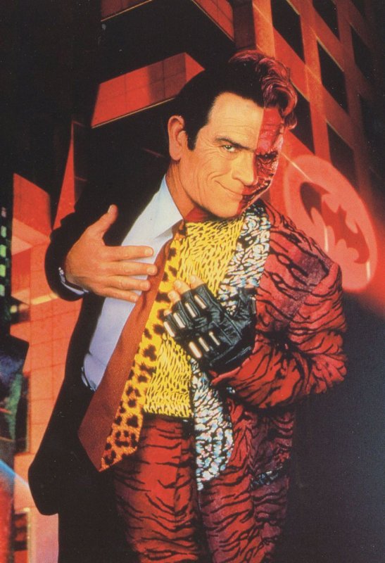 Two Face Harvey Dent Batman Forever Film Movie Postcard