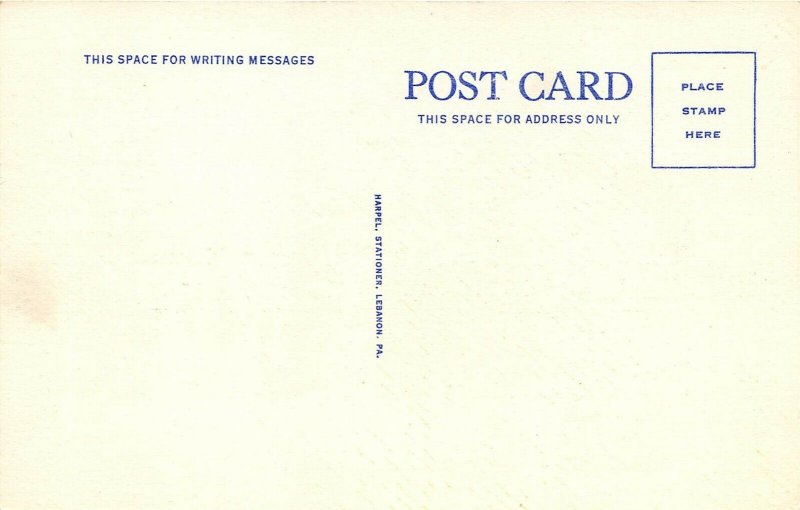 Lebanon Pennsylvania 1940s Postcard New Senior High School Building