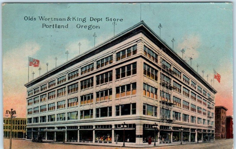 PORTLAND, OR  Oregon   OLDS, WORTMAN & KING DEPARTMENT STORE  1915   Postcard
