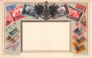 German P.O.s in Morocco, Classic Stamp Images on Early Postcard, Unused