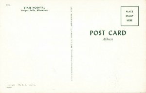 Postcard State Hospital Fergus Falls Minnesota